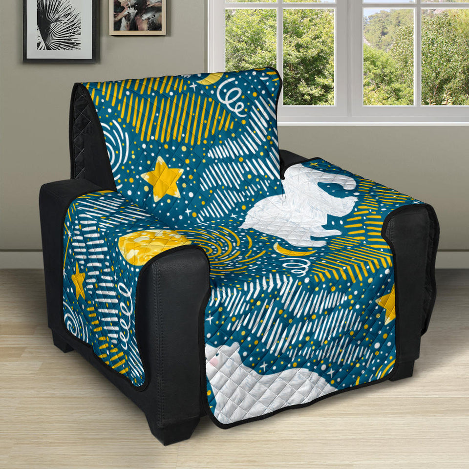 Polar Bear Pattern Recliner Cover Protector