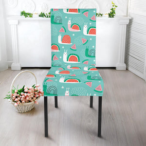 Snail Pattern Print Design 01 Dining Chair Slipcover