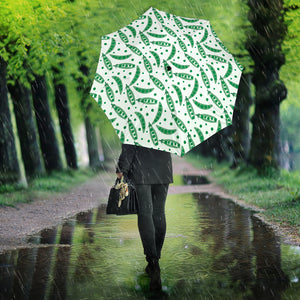Green Peas Pattern Print Design 01 Umbrella