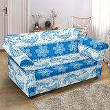 Dolphin Tribal Pattern Loveseat Couch Slipcover