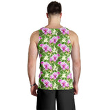 Orchid Leaves Pattern Men Tank Top