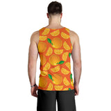 Orange Pattern background Men Tank Top