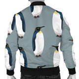 Penguin Pattern Theme Men Bomber Jacket