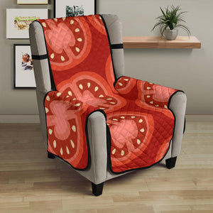 Sliced Tomato Pattern Chair Cover Protector