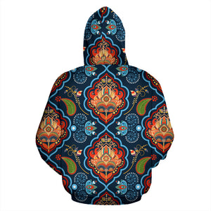 Indian Traditional Pattern Men Women Pullover Hoodie