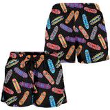 Skate Board Pattern Print Design 04 Women Shorts