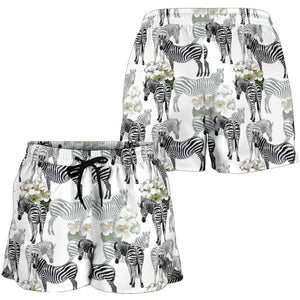 Zebra Pattern Women Shorts