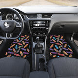 Skate Board Pattern Print Design 04 Front and Back Car Mats