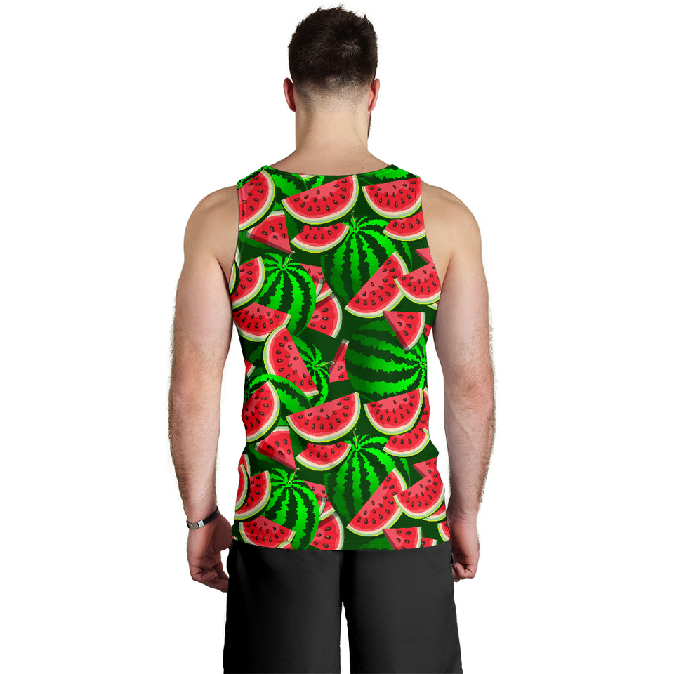 Watermelon Pattern Theme Men Tank Top