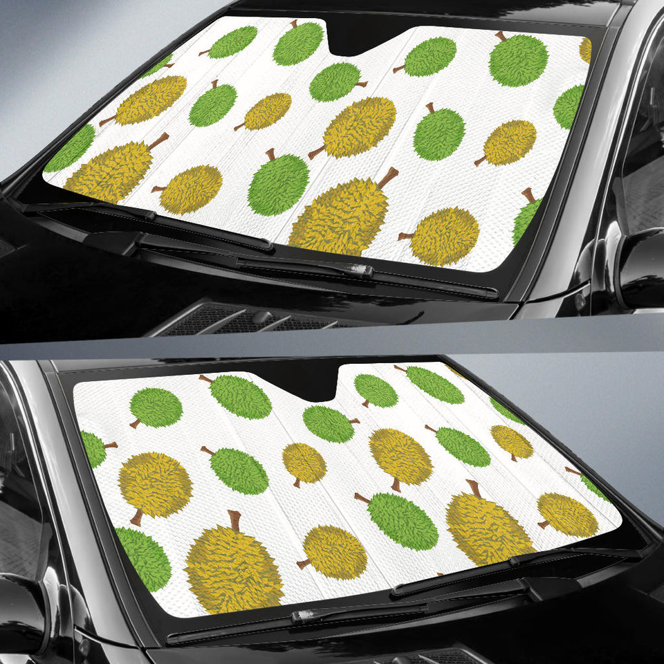 Durian Background Pattern  Car Sun Shade