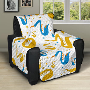 Saxophone Pattern Recliner Cover Protector