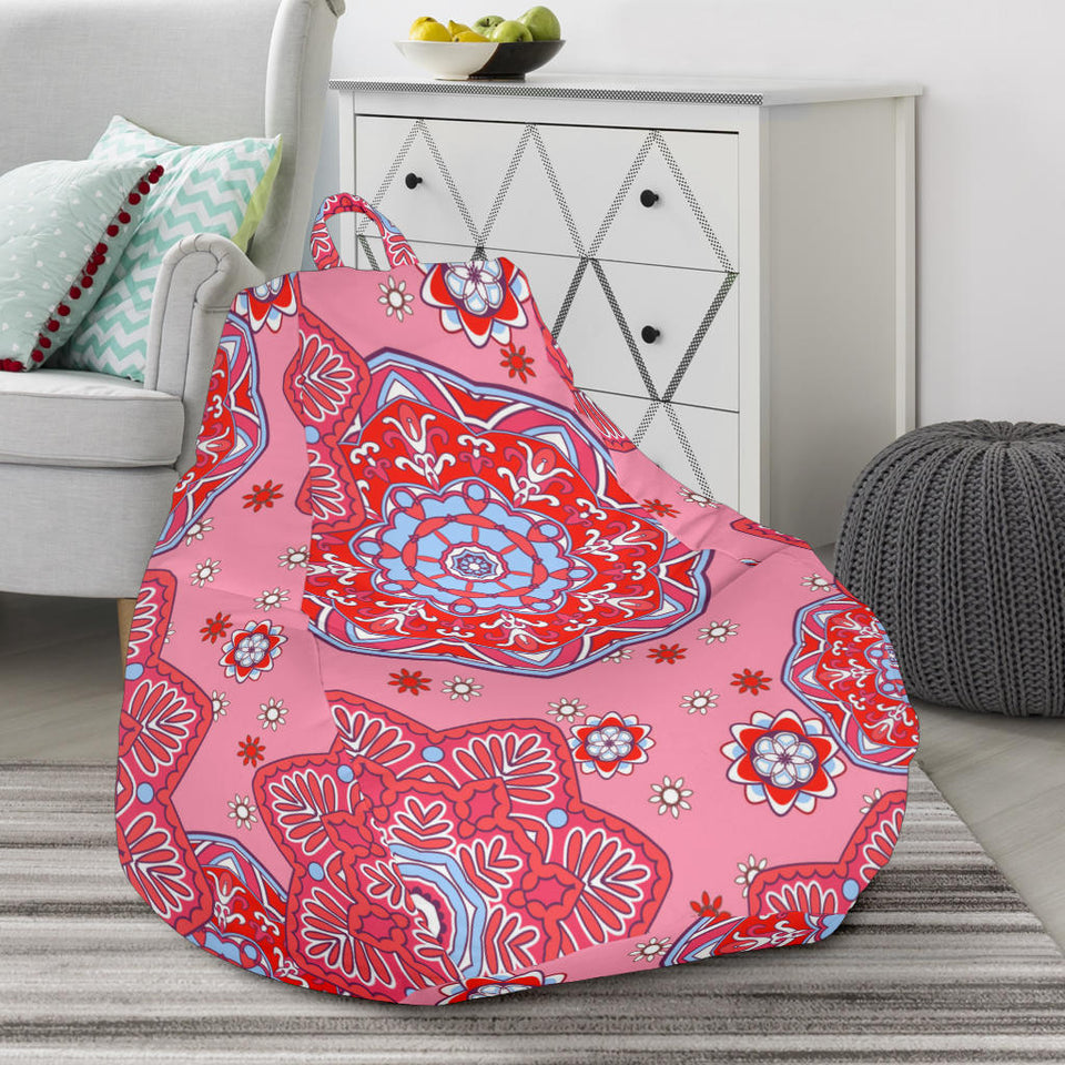 Indian Pink Pattern Bean Bag Cover