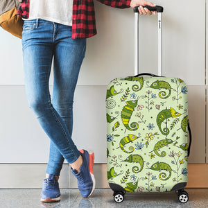 Cute Chameleon Lizard Pattern Luggage Covers