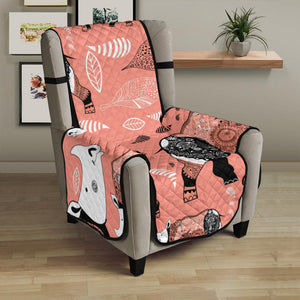 Rhino Tribal Pattern Chair Cover Protector