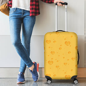 Cheese Heart Texture Pattern Luggage Covers