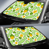 Cucumber Pattern Car Sun Shade