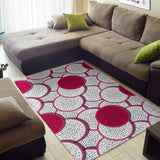 Sliced Dragon Fruit Pattern Area Rug