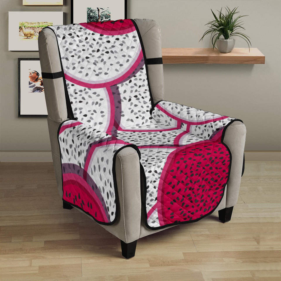 Sliced Dragon Fruit Pattern Chair Cover Protector