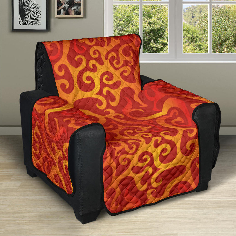 Flame Fire Pattern Recliner Cover Protector