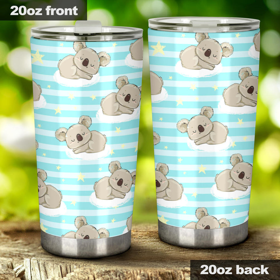 Sleep Koala Pattern Tumbler