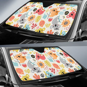 Cute Koala Pattern Car Sun Shade