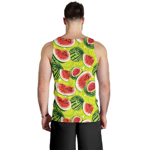 Watermelon Theme Pattern Men Tank Top