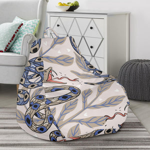 Snake Leaves Pattern Bean Bag Cover