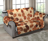 Coffee Bean Pattern Loveseat Couch Cover Protector