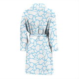 Polar Bear Ice Pattern Men Bathrobe