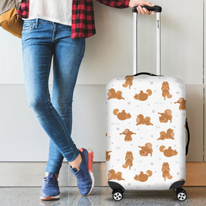 Pomeranian Yoga Pattern Luggage Covers