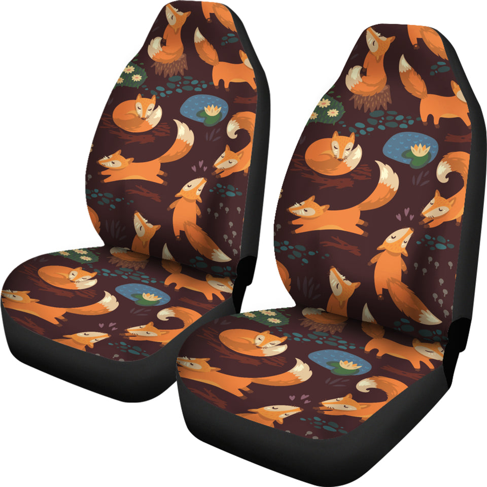 Fox Pattern Universal Fit Car Seat Covers