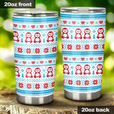 Penguin Sweater Printed Pattern Tumbler