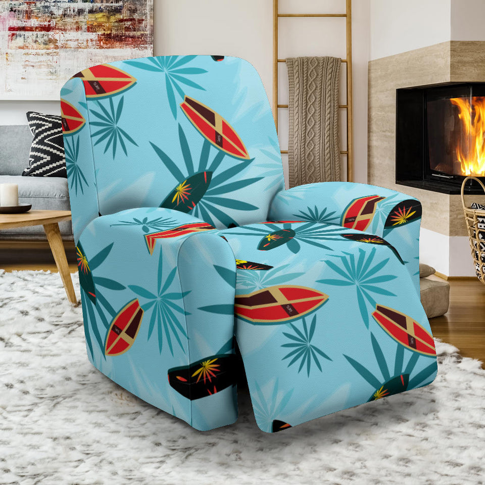 Surfboard Pattern Print Design 03 Recliner Chair Slipcover