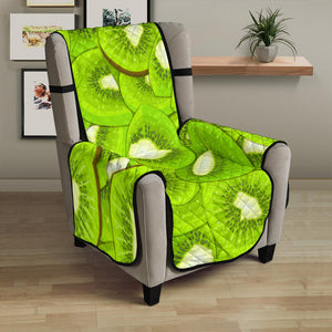 Sliced Kiwi Pattern Chair Cover Protector