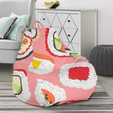 Sushi Roll Pattern Bean Bag Cover