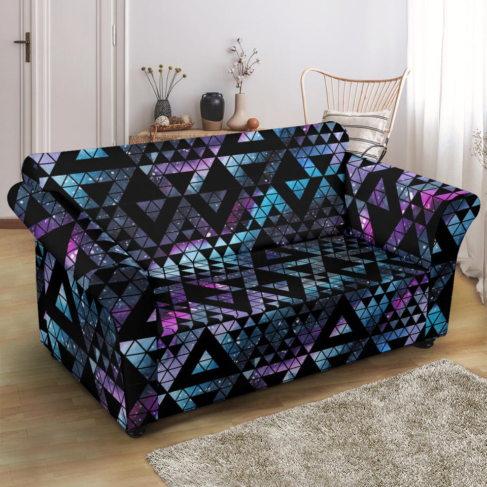 Space Galaxy Tribal Pattern Loveseat Couch Slipcover