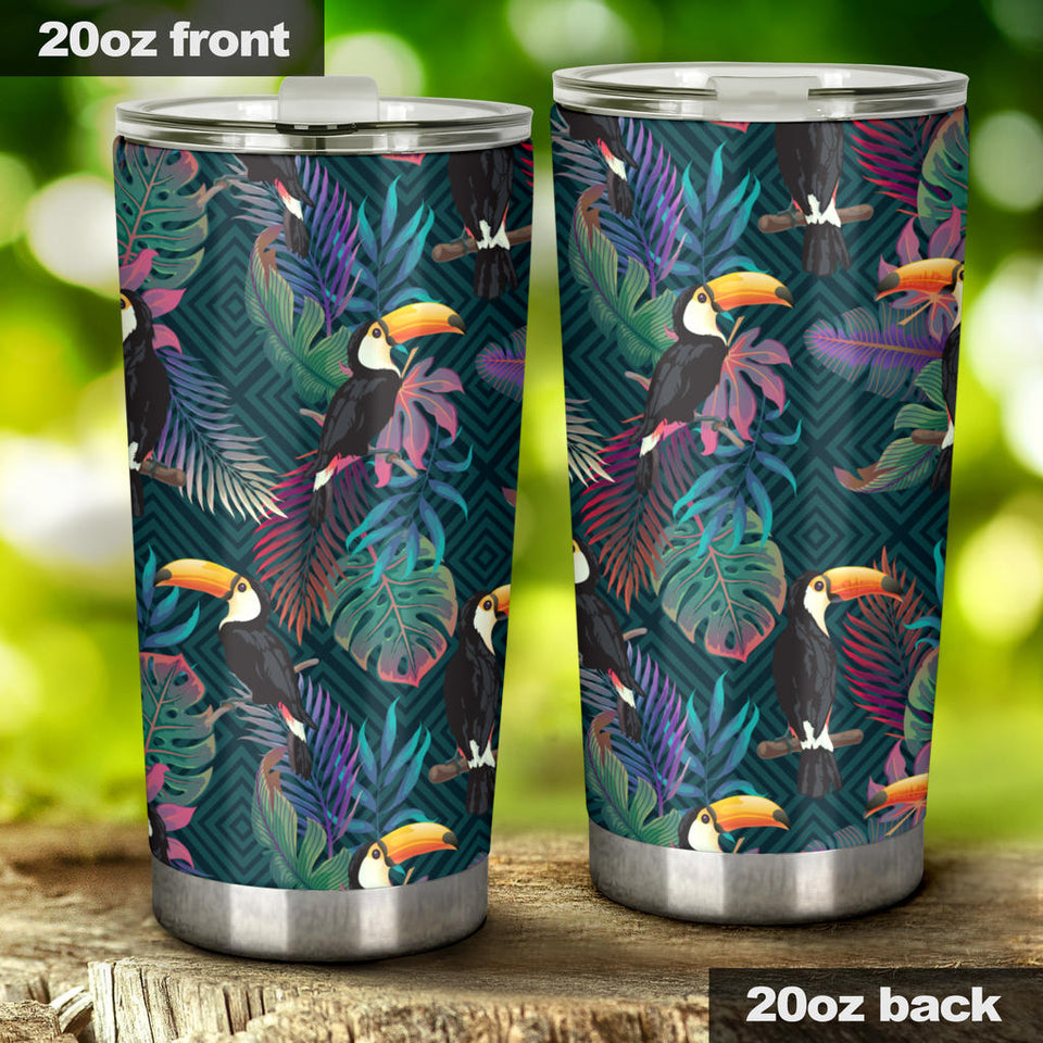 Toucan Pattern Tumbler