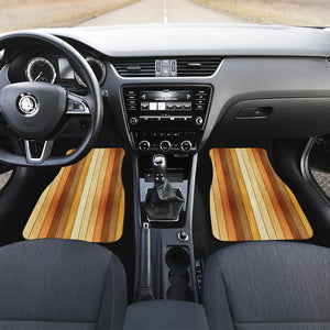 Wood Printed Pattern Print Design 01 Front Car Mats