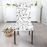 Seagull Pattern Print Design 04 Dining Chair Slipcover