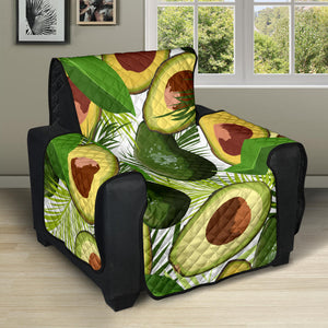 Avocado Leaves Pattern Recliner Cover Protector