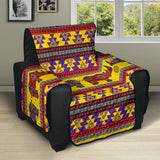 Rhino African Afro Dashiki Adinkra Kente Ethnic Motifs Recliner Cover Protector