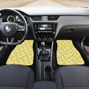 Fried Eggs Pattern Print Design 03 Front Car Mats