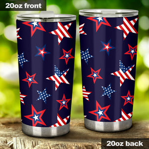 USA Star Pattern Theme Tumbler