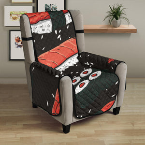 Sushi Theme Pattern Chair Cover Protector