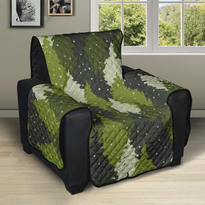 Christmas Tree Camo Pattern Recliner Cover Protector