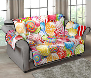 Candy Lollipop Pattern Loveseat Couch Cover Protector