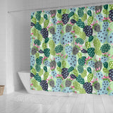 Cactus Pattern Background Shower Curtain Fulfilled In US