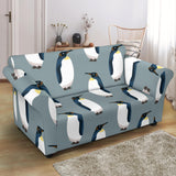 Penguin Pattern Theme Loveseat Couch Slipcover