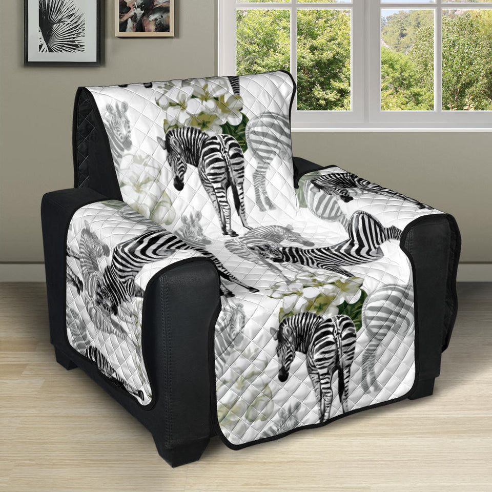 Zebra Pattern Recliner Cover Protector