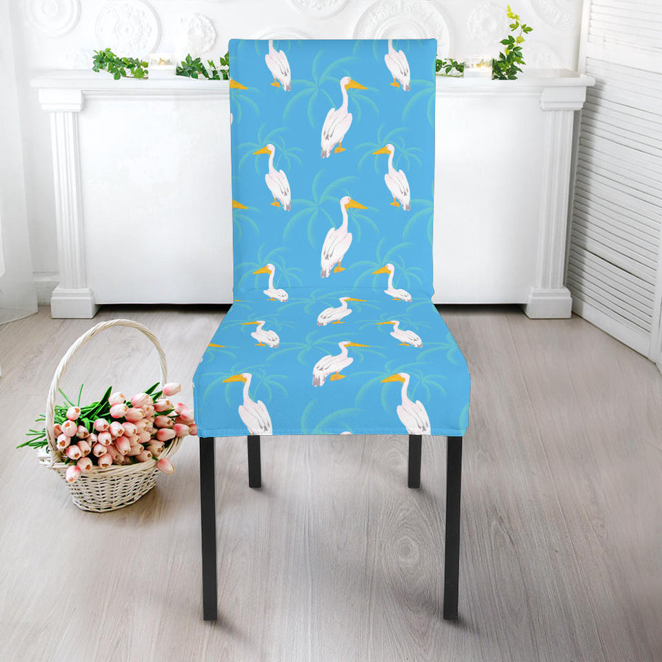 Pelican Pattern Print Design 02 Dining Chair Slipcover